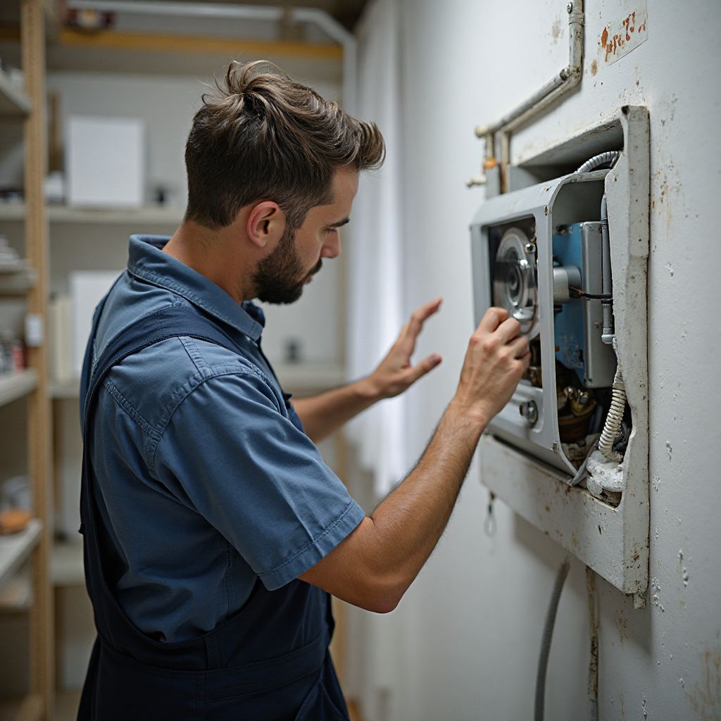 Reparación de compresor en oficina
